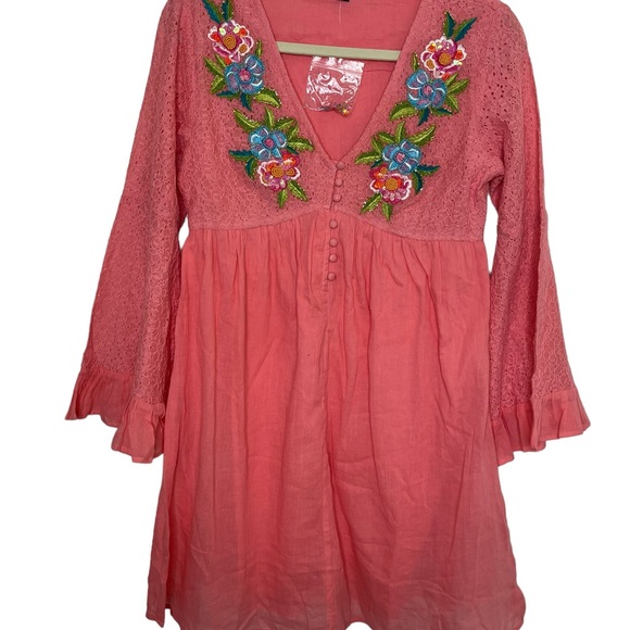 Boston Proper Lace Embroidered Mini Dress, NWOT, Size XXS - Picture 2 of 9